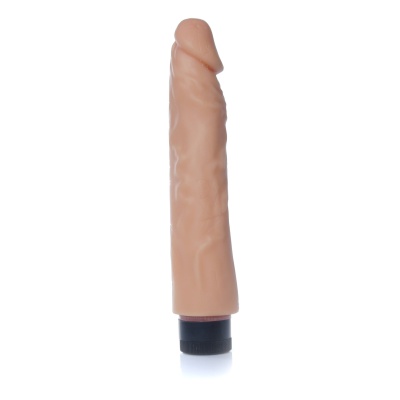 Wibrator Real Skin Flesh - realistyczna powłoka TPE, regulowana wibracja, 23 cm - 1 2
