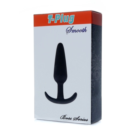 Korek analny Plug-T-Plug Smooth z uchwytem T, TPE, 12 cm x 2,8 cm - 2