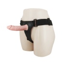 Wibrujący strap-on Hollow Multispeed z wydrążoną protezą 15 cm - 5