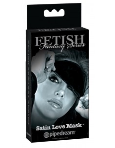 Ffsle Satin Love Mask Black - Opaski i maski na oczy - 1