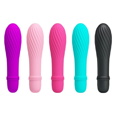 Mini wibrator Pretty Love Super Power - 10 funkcji wibracji, silikon, 8,9 cm - 1 2