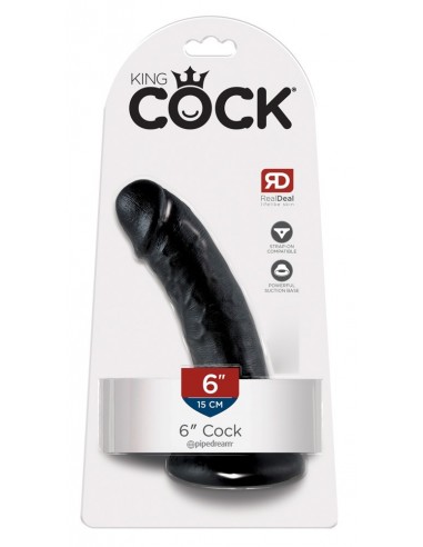 King Cock 6" Cock Dark - Dilda realistyczne - 1