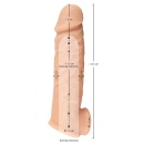 Realistixxx Extension – silikonowa nakładka na penisa wydłużająca o ok. 5 cm, długość 16,5 cm, średnica wewnętrzna 3 cm - 3