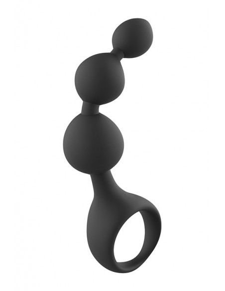 ADAMS TRIPLE PROSTATE PROBE BLACK - Kulki analne, koraliki analne - 1