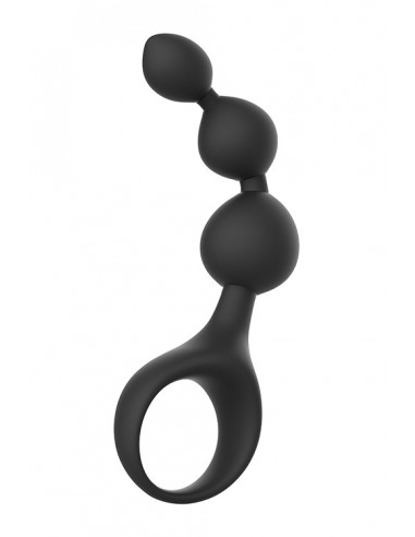 ADAMS TRIPLE PROSTATE PROBE BLACK - Kulki analne, koraliki analne - 2