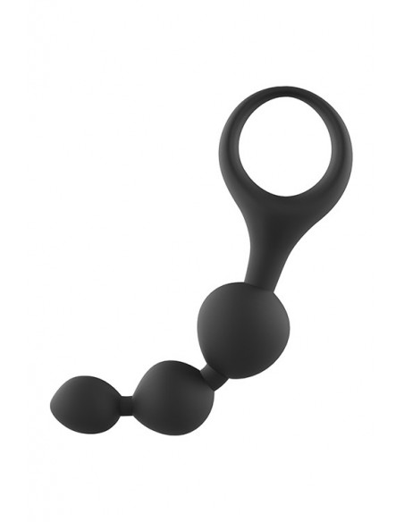 ADAMS TRIPLE PROSTATE PROBE BLACK - Kulki analne, koraliki analne - 3