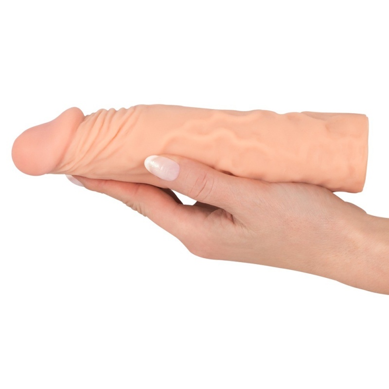 Nakładka na penisa Nature Skin Extension Sleeve+3 – wydłużająca o 3 cm, średnica wewnętrzna 2,5 cm - 7