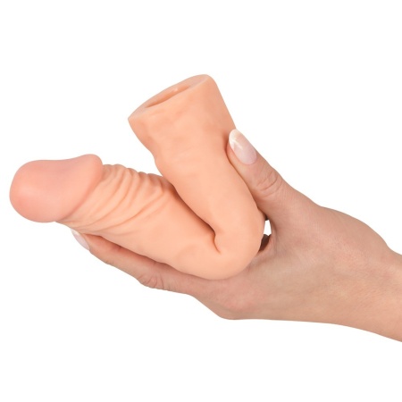 Nakładka na penisa Nature Skin Extension Sleeve+3 – wydłużająca o 3 cm, średnica wewnętrzna 2,5 cm - 9
