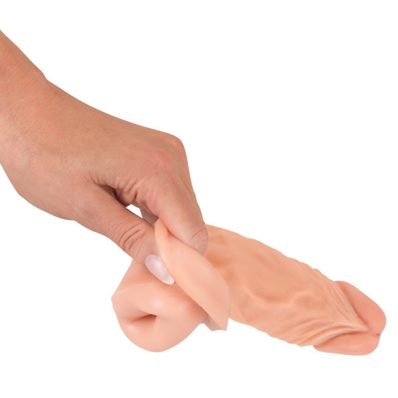 Nakładka na penisa Nature Skin Extension Sleeve+3 – wydłużająca o 3 cm, średnica wewnętrzna 2,5 cm - 10