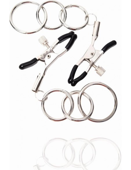 Kinky Pleasure - Tripple O'Ring - Klamry i klipsy na sutki - 2