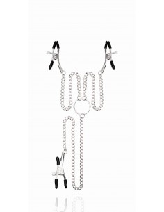 Kinky Pleasure - Triple sensation - Klamry i klipsy na sutki - 1 2