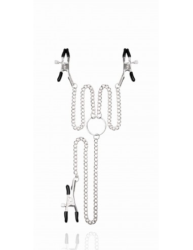 Kinky Pleasure - Triple sensation - Klamry i klipsy na sutki - 2