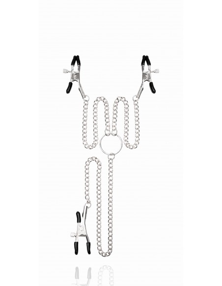 Kinky Pleasure - Triple sensation - Klamry i klipsy na sutki - 2