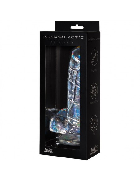 Dildo- Transparent Dildo Intergalactic Satellite - Dilda żelowe - 3