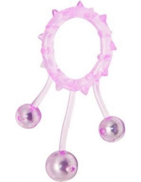 Pierścień na Penisa  Ball Banger Cockring 3 Balls - Pierścienie erekcyjne niewibrujące - 1