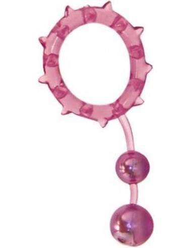 Pierścień na Penisa  Ball Banger Cockring 2 Balls - Pierścienie erekcyjne niewibrujące - 1