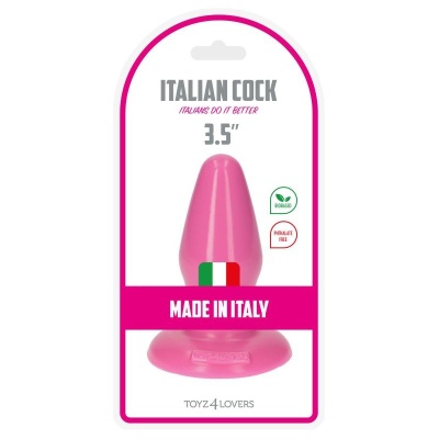 Korek analny Milo Pink 9,5 cm na przyssawce różowy - 1 2