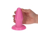 Korek analny Milo Pink 9,5 cm na przyssawce różowy - 3