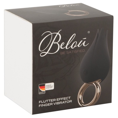 Wibrator palcowy Finger Vibe z efektem Flutter — 4 trzepoczące płatki, 7 trybów wibracji, 9,2 cm - 1