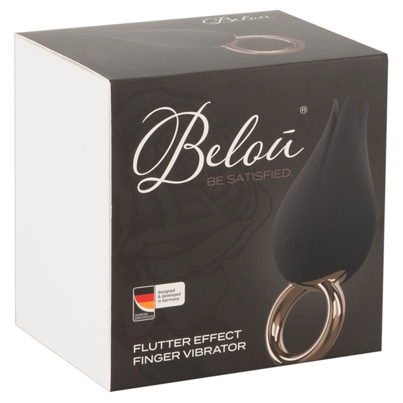 Wibrator palcowy Finger Vibe z efektem Flutter — 4 trzepoczące płatki, 7 trybów wibracji, 9,2 cm - 1