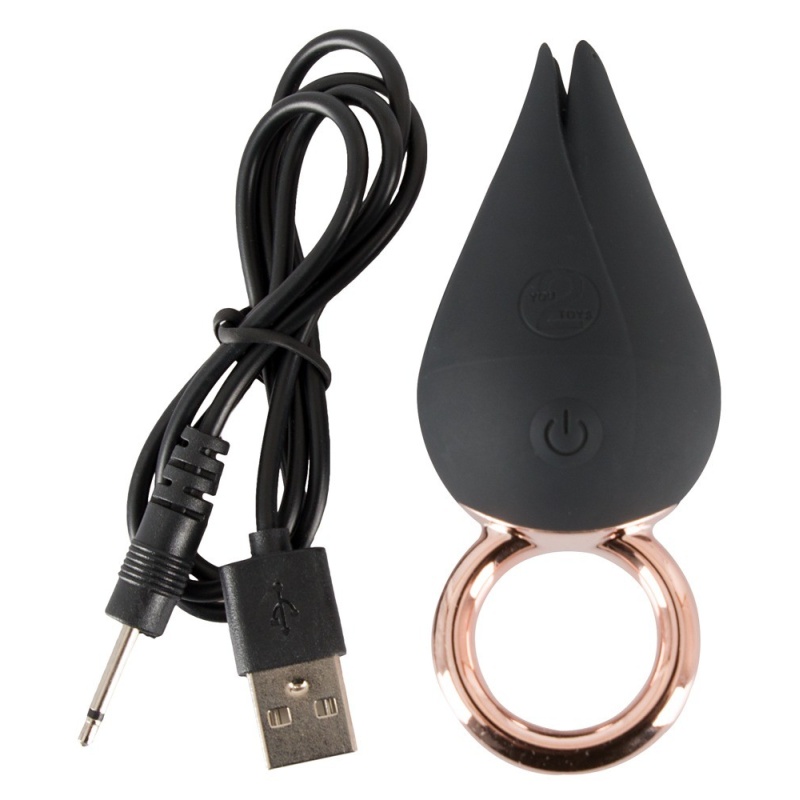 Wibrator palcowy Finger Vibe z efektem Flutter — 4 trzepoczące płatki, 7 trybów wibracji, 9,2 cm - 9
