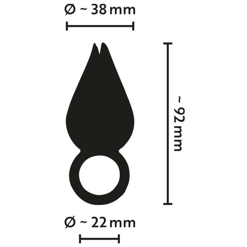 Wibrator palcowy Finger Vibe z efektem Flutter — 4 trzepoczące płatki, 7 trybów wibracji, 9,2 cm - 10