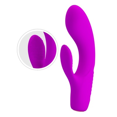 Wibrator króliczy TIM z 12 funkcjami wibracji, pamięcią ustawień i długością 15,5 cm - 1 2