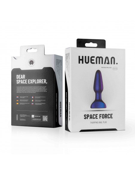 Hueman - Space Force Vibrating Butt - Kulki i korki analne wibrujące - 1