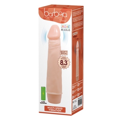 Wibrator DWARF Soft Skin 21 cm z regulacją wibracji - 1