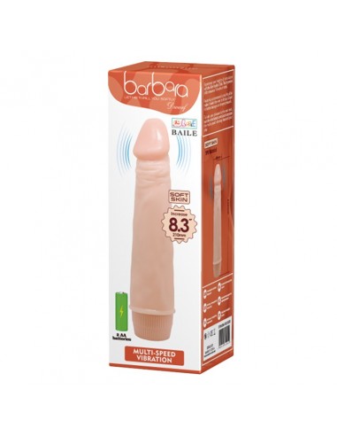 Realistyczny wibrator DWARF Soft Skin 21 cm Vibrating - Wibratory Realistyczne - 1