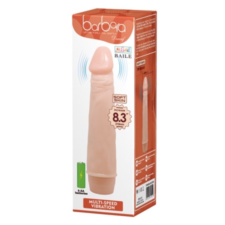 Wibrator DWARF Soft Skin 21 cm z regulacją wibracji - 1