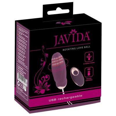 Jajko wibrujące bezprzewodowe RC Rotating Love Ball z 8 trybami rotacji, 9 cm - 1
