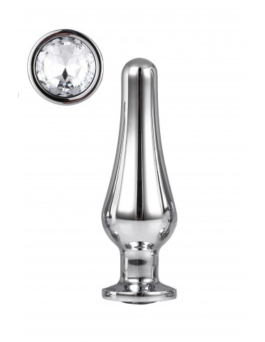 GLEAMING LOVE SILVER PLEASURE PLUG M - Korki analne stalowe - 1