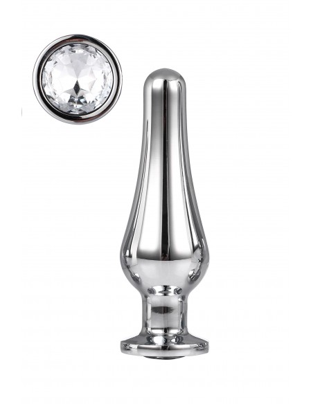 GLEAMING LOVE SILVER PLEASURE PLUG M - Korki analne stalowe - 1