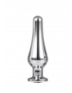 GLEAMING LOVE SILVER PLEASURE PLUG M - Korki analne stalowe - 1 2