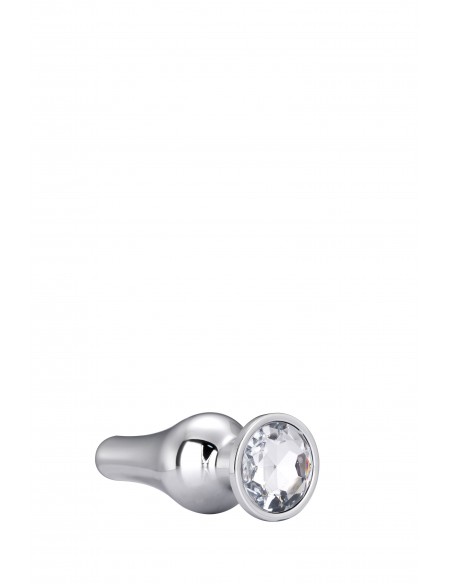 GLEAMING LOVE SILVER PLEASURE PLUG M - Korki analne stalowe - 3