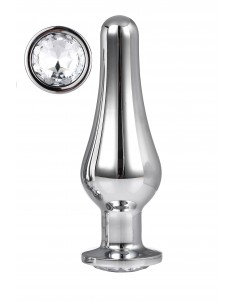 GLEAMING LOVE SILVER PLEASURE PLUG L - Korki analne stalowe - 1