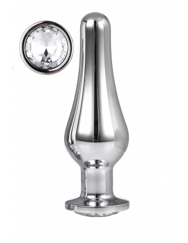 GLEAMING LOVE SILVER PLEASURE PLUG L - Korki analne stalowe - 1