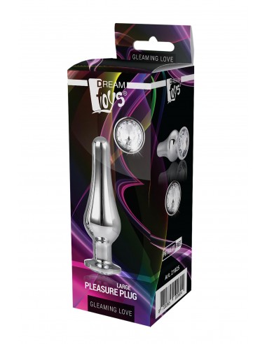 GLEAMING LOVE SILVER PLEASURE PLUG L - Korki analne stalowe - 5