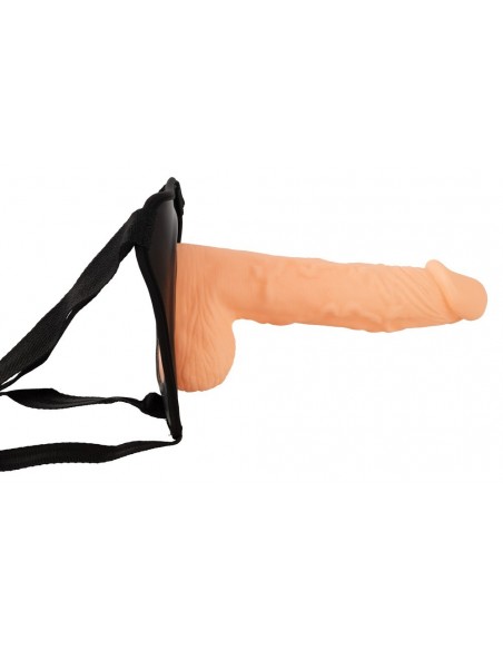 Dildo Z Otworem Na Pasku Erection Assistant Hollow Stra - Strap-ony, dilda na pasku bez wibracji - 3