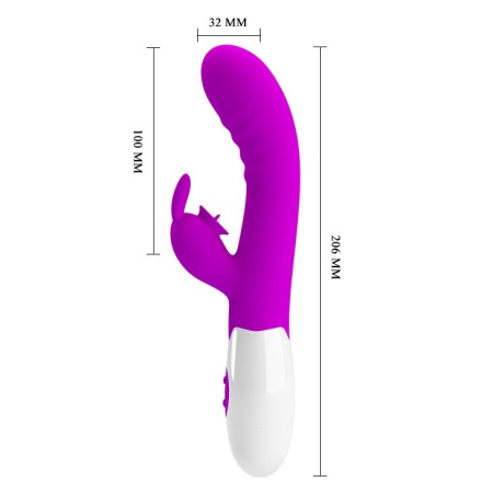 Wibrator Cerberus 30 trybów wibracji i lizania, 20,6 cm - 7