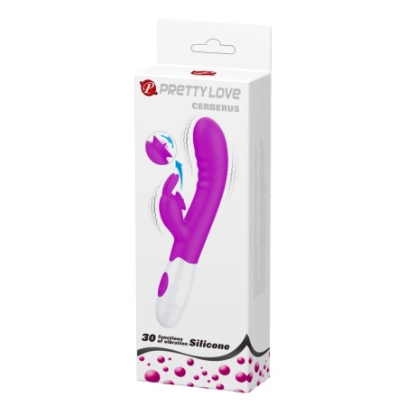 Wibrator Cerberus 30 trybów wibracji i lizania, 20,6 cm - 10