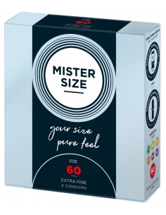 Mister Size 60mm pack of 3 - Prezerwatywy wegańskie - 1 2