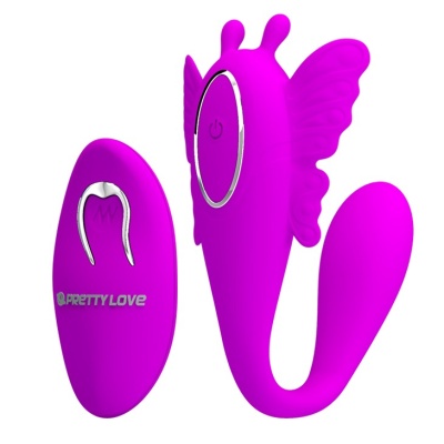 Wibrator motylek Chimera C-kształtny z dwoma silnikami, 20 cm - 1
