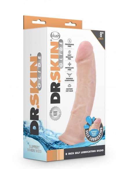 DR. SKIN 8INCH SELF LUBRICATING DILDO - Dilda realistyczne - 2