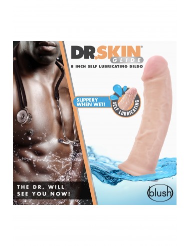 DR. SKIN 8INCH SELF LUBRICATING DILDO - Dilda realistyczne - 6