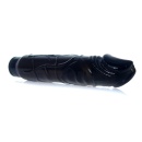 Wibrator Juicy Jelly Multispeed Black - realistyczna faktura TPR, płynna regulacja wibracji, 22 cm - 5