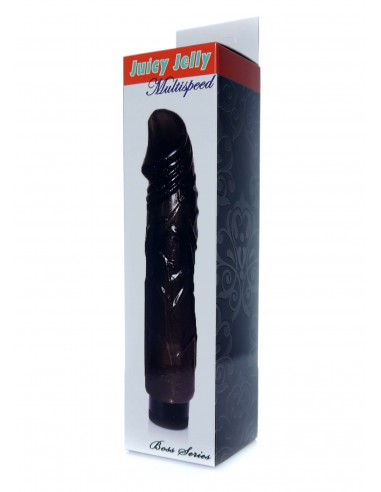 Wibrator Juicy Jelly - Multispeed Black - Wibratory żelowe - 6
