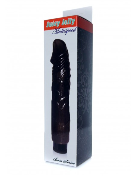 Wibrator Juicy Jelly - Multispeed Black - Wibratory żelowe - 6