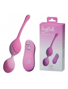MINDS of LOVE TrainBalls Vibro Remote Duo Egg pink - Kulki Gejszy i Jajeczka Wibrujące - 1